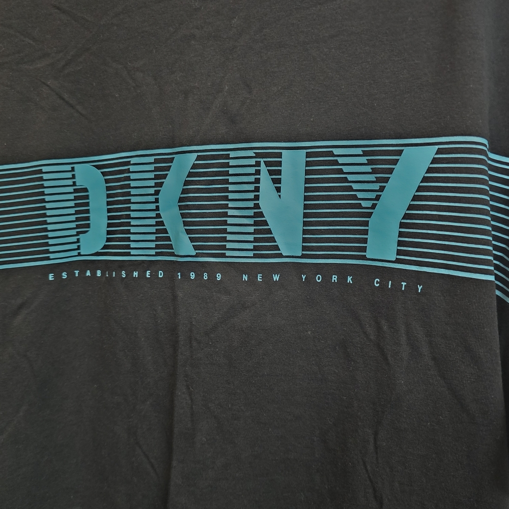 DKNY Black and Blue Men's Shirt - Picture 2 of 4